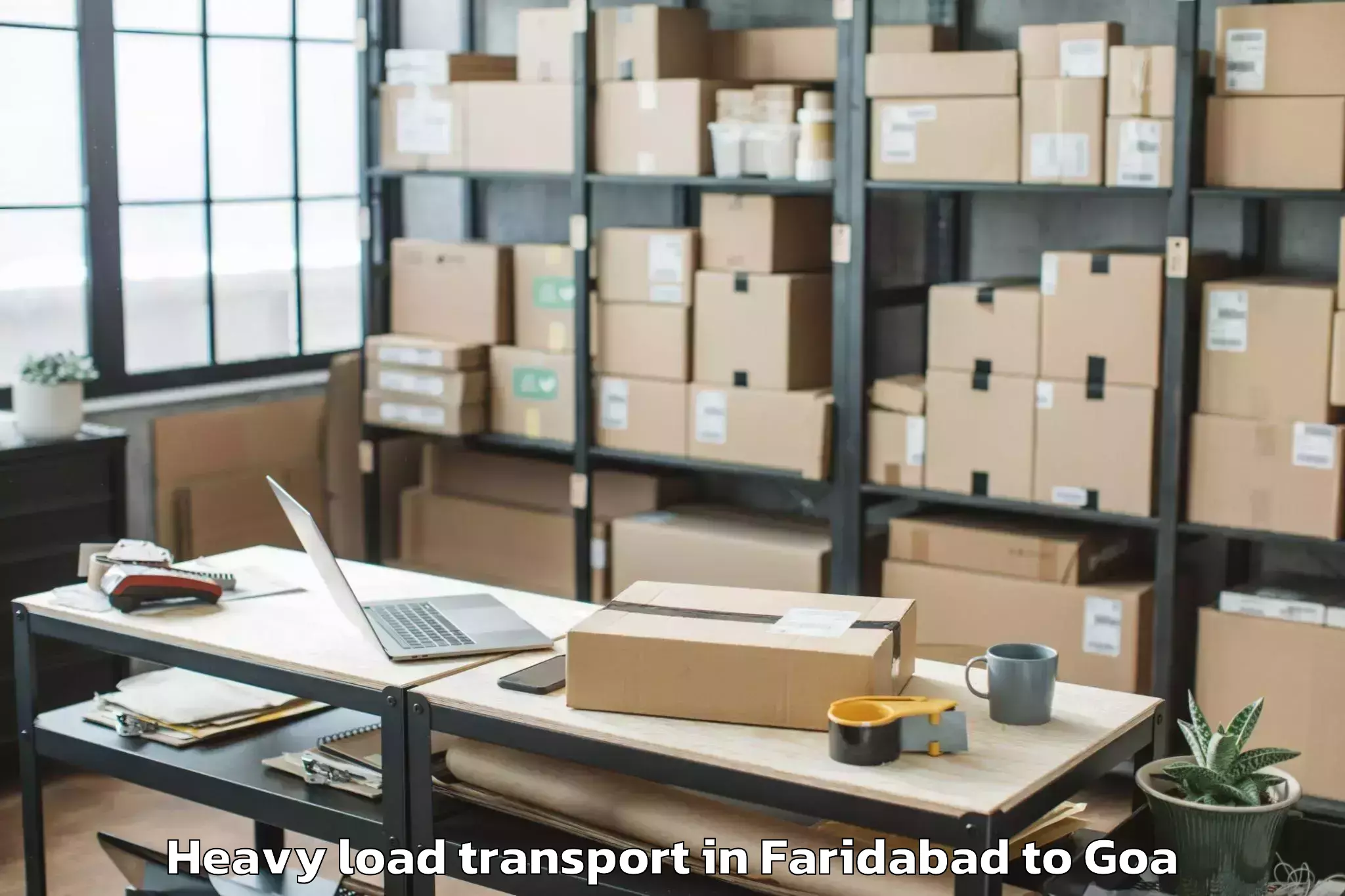 Expert Faridabad to Morjim Heavy Load Transport